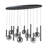 Modella Oval Linear Island Pendant - Black