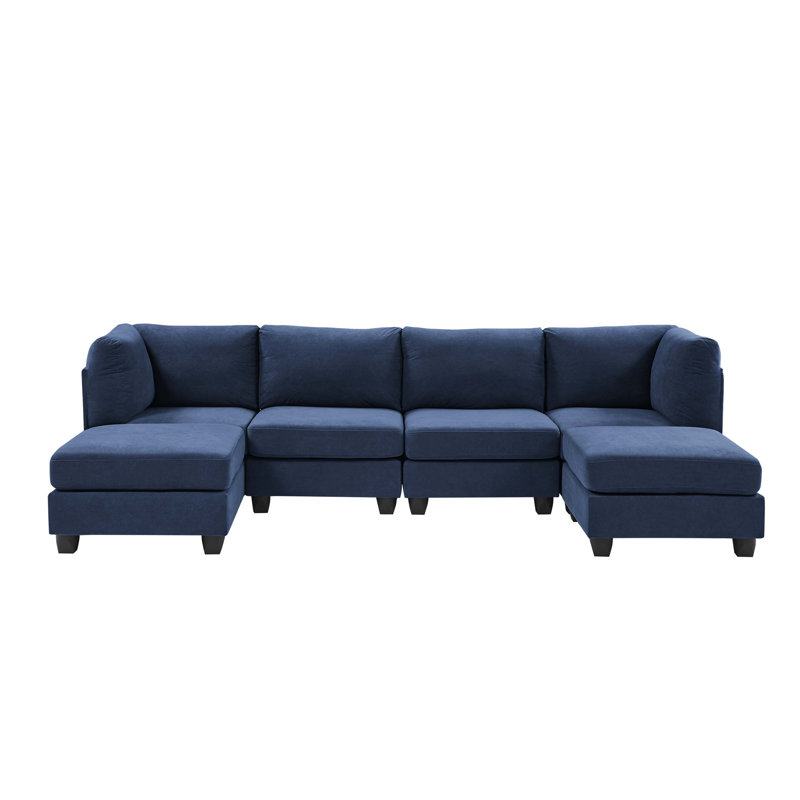 Canapé modulaire en polyester avec configuration personnalisée