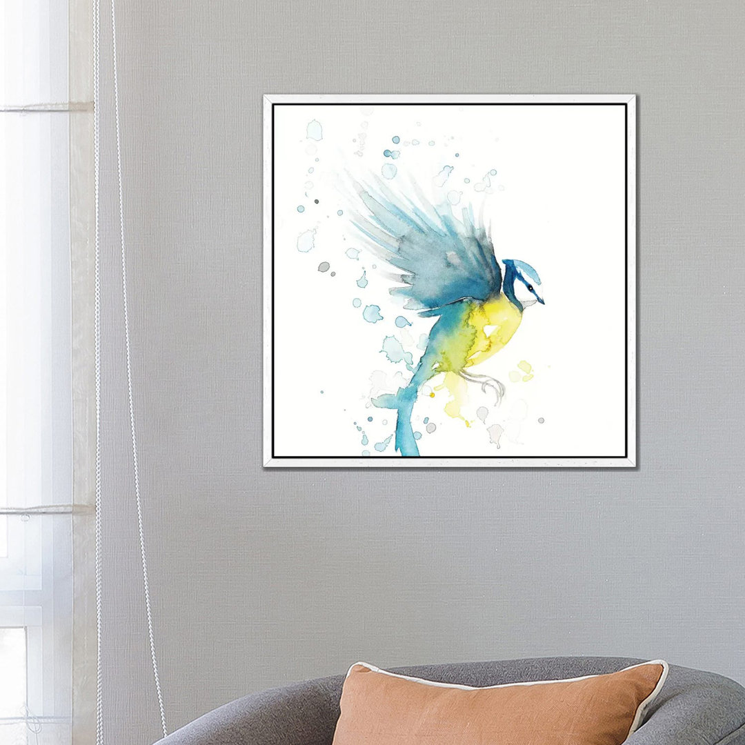 Blaumeisenvogel II von The Cosmic Whale - Gallery-Wrapped Canvas Giclée on Canvas