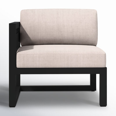 Smith Outdoor Left Arm Lounge Chair with Sunbrella Cushions