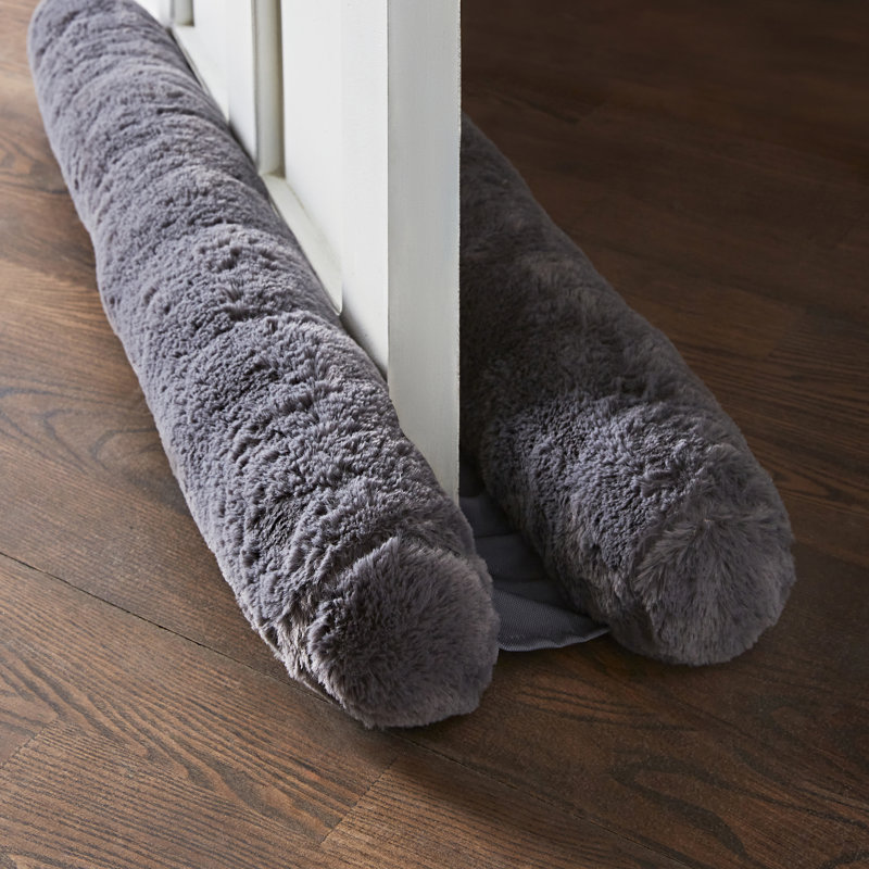 Polyester Draught Excluder, Charcoal Grey