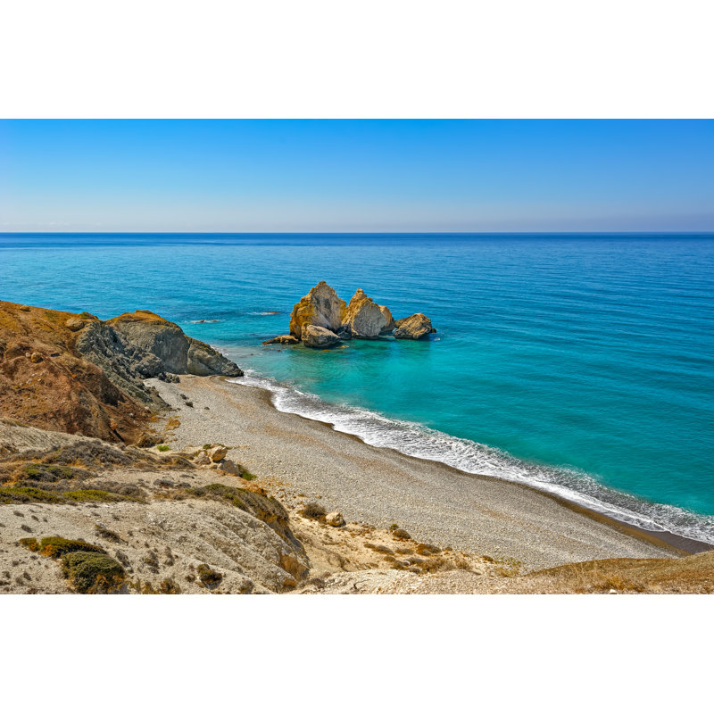 Méditerranée, côte de la mer - Photographie sur toile tendue, H 24 po x l 36 po