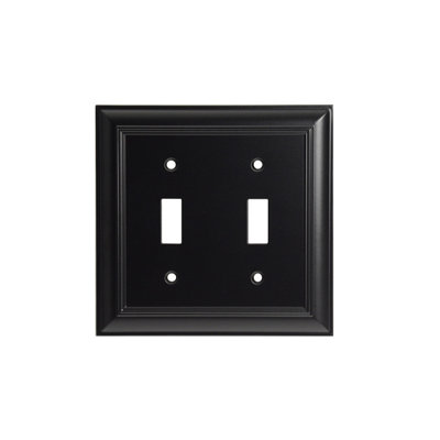 Impressions 2 - Gang Toggle Light Switch Standard Wall Plate