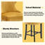 Modern Velvet Upholstered Bar Stools Counter Height Barstools Set of 2-463000116