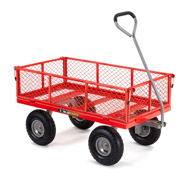 Gorilla Carts Steel Dump Cart Garden Beach Wagon, 1,200 Pound
