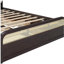 Grand lit plateforme en bois avec lit gigogne et 2 tiroirs, espresso