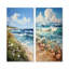 Flower Coastal Nostalgia - Ensemble de 2 décorations murales plage côtière-1821194801-1821194802