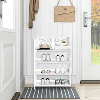 8 Pair Stackable Shoe Rack