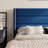 Modern Velvet Upholstered Platform Bed With Wooden Slats Wingback Headboard Included-513484956-513484950