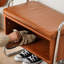 Banc rembourré brun