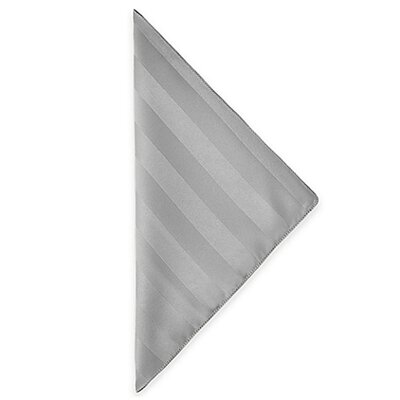 Ultimate Textile -5 Dozen- Satin-Stripe 17 X 17-Inch Cloth Napkins, Peach -  5PKB-17X17-198