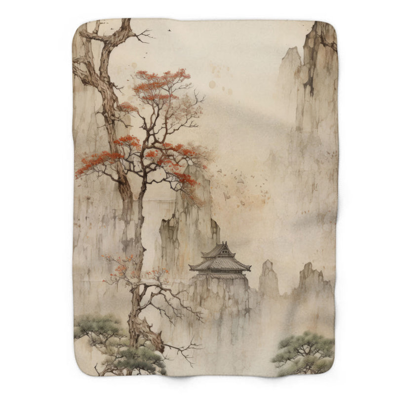 Ancienne structure - couverture Sherpa de qualité supérieure 1 pièce, Grand lit
