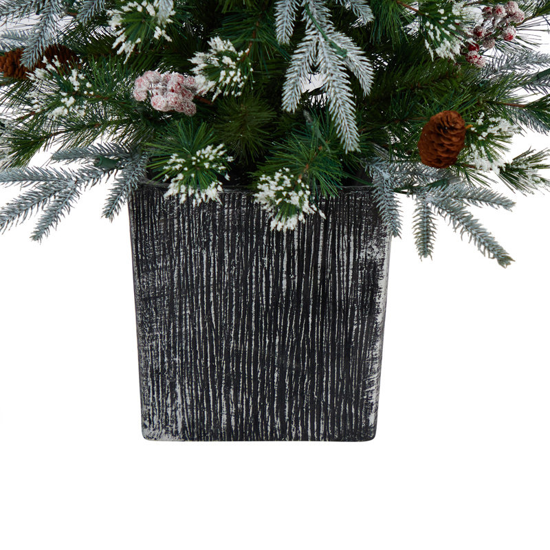 Sapin de Noël vert 4 pi avec 105 lumières DEL