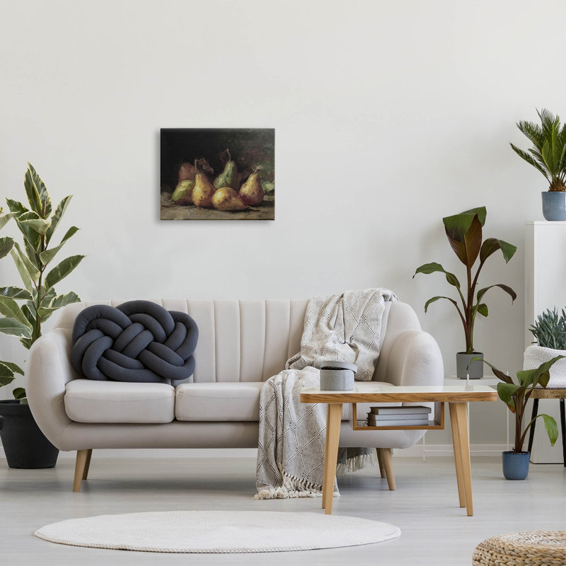 Art classique sur toile Classic Pears Still Life, L 20 po x H 16 po