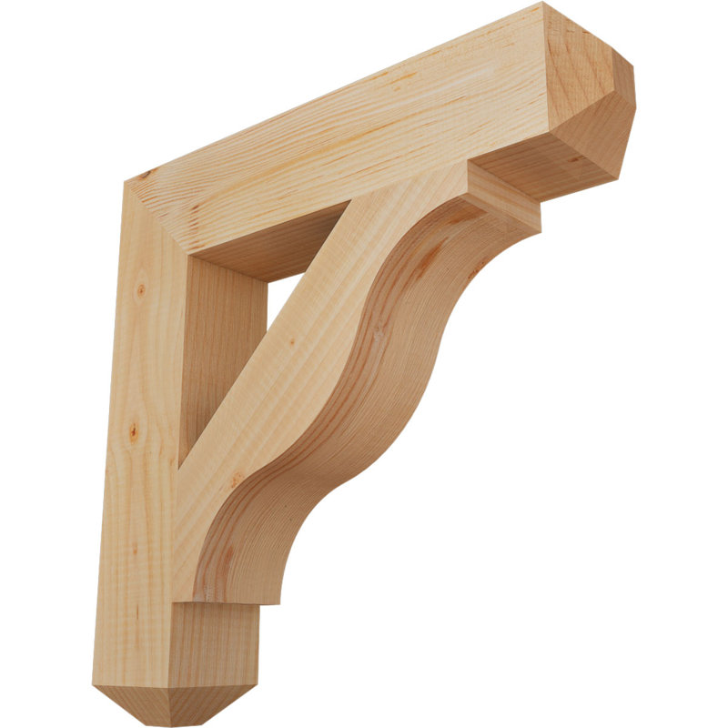 Support l 3 3 po x P 20 po x H 20 po Funston Craftsman, sapin Douglas, H 20 po x l 3,5 po x P 20 po, Sapin de Douglas, Lisse