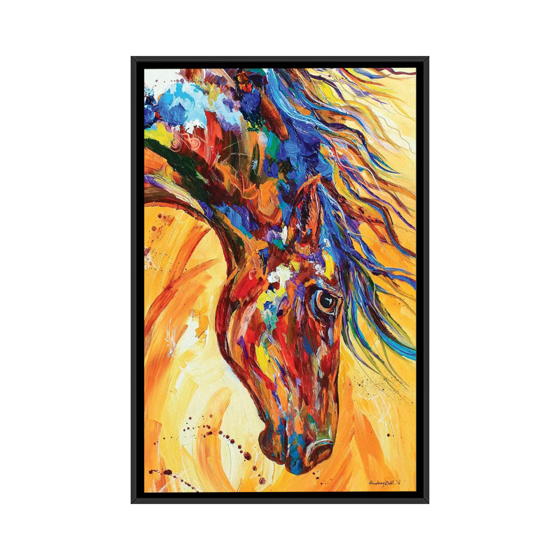 « bascule amish attractions », reproduction sur toile, H 26 po x l 18 po x P 1,5 po, Toile avec cadre noir, Pas de tapis