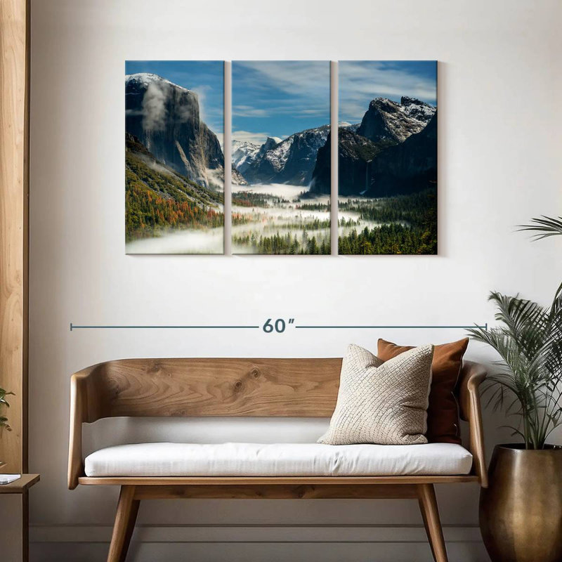 Alvord Yosemite Fog Valley, H 28 po x l 45 po