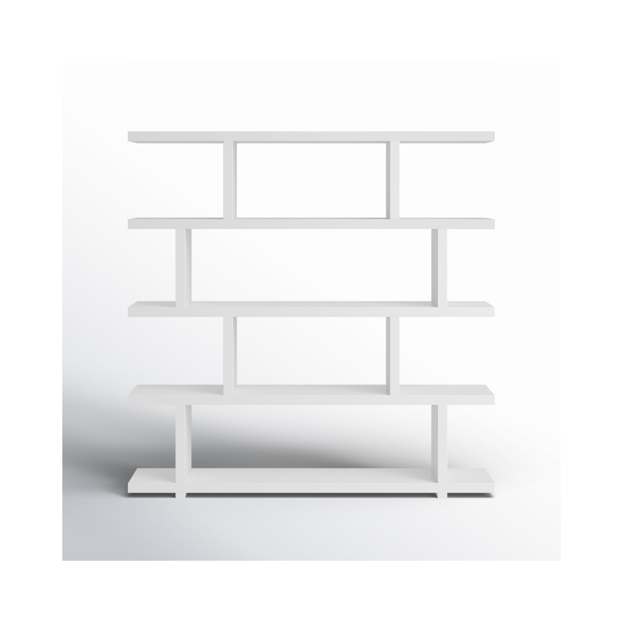 Annora Wide Bookcase, White