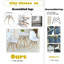 Chaise d'appoint blanche Makale