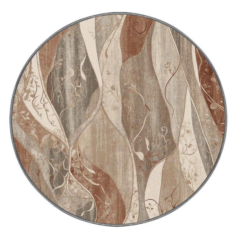 Sunset Sway Rug, Round 6'