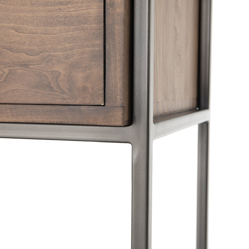 Trey Solid Wood Modular Writing Desk, Auburn Poplar