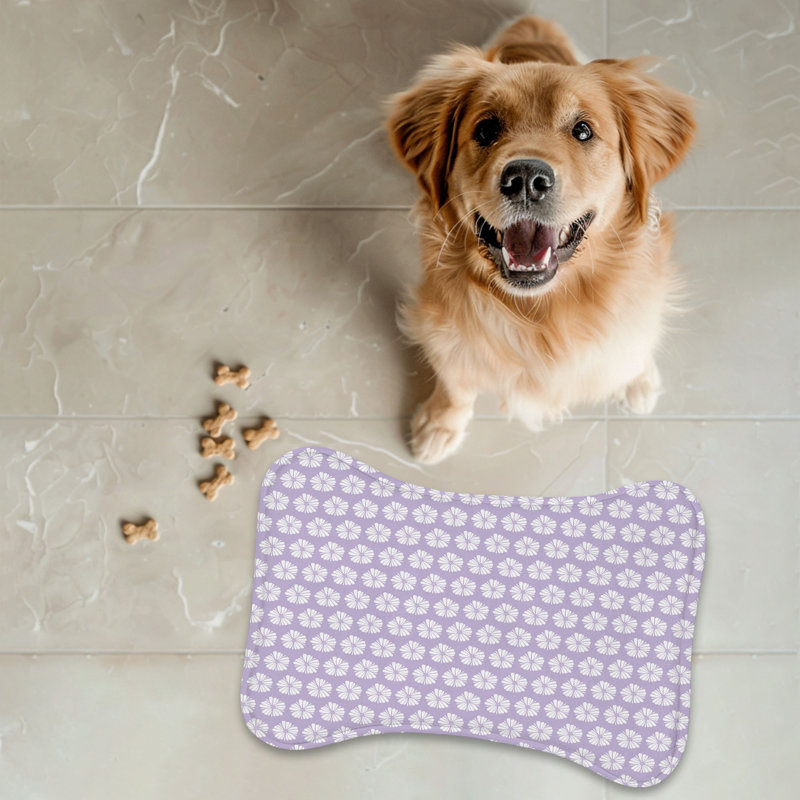 Soft Prism - 1 Piece Bone Shape Feeding Mat