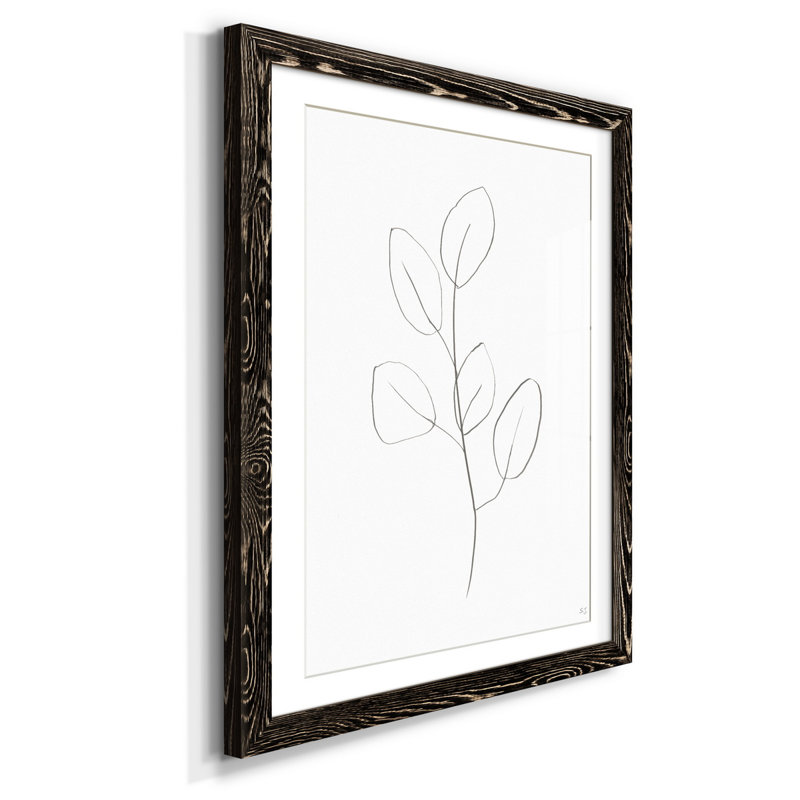 «Botanical Gesture III» - reproduction, H 37,5 po x l 27,5 po x P 1,5 po, Noir