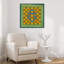 Abstract Checkerboard Design Abstract Contemporary Winter Wall Art Print 1 Piece Wrapped Canvas Wall Art-298907832