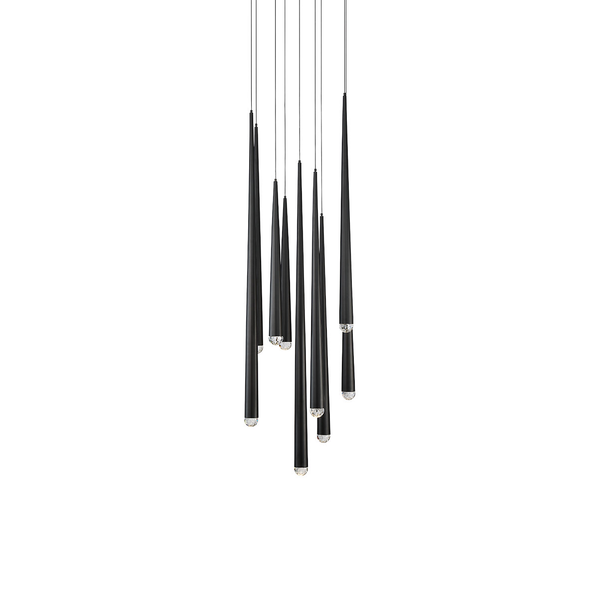 Led Cascade Style Modern Forms Cascade 9 - Light Unique / Statement Tiered LED Chandelier ...