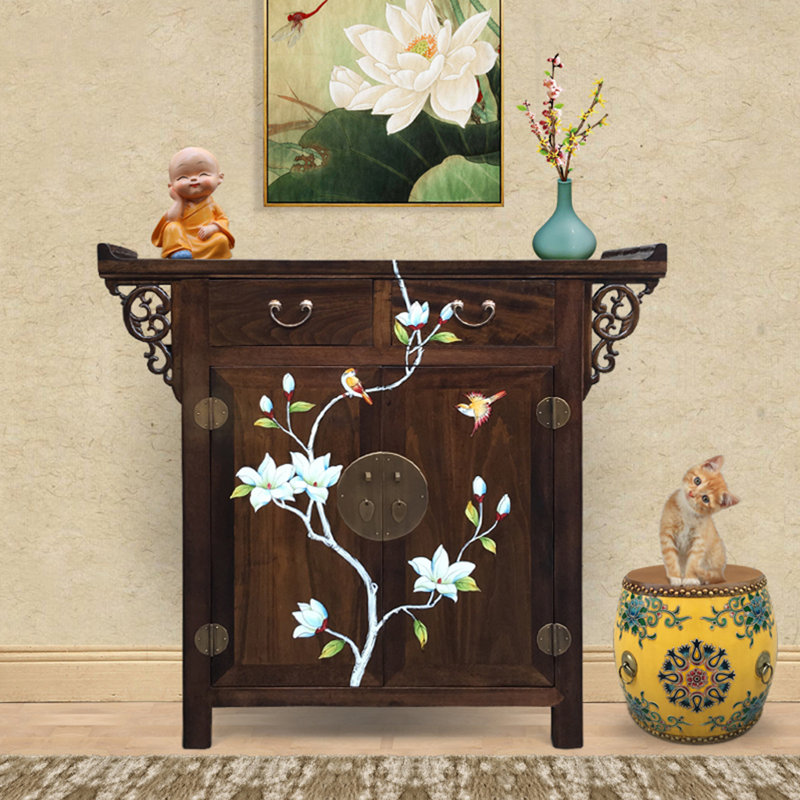 8 Pair Solid Wood Shoe Storage Cabinet
