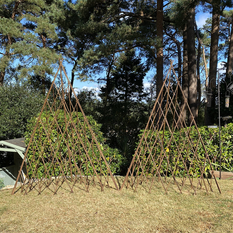 Alitzah Wood Expanding Trellis, 150"H x 45" W x 45" D