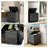 Rolling Laundry Hamper With Lid, Large Capacity Collapsible Basket With Wheels (Black)-125814366