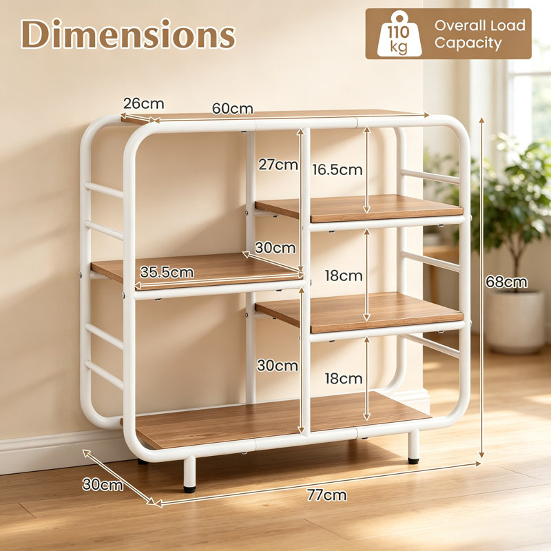 77 cm W Iron Shelving Unit