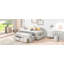 Lit plateforme double avec 6 tiroirs de rangement