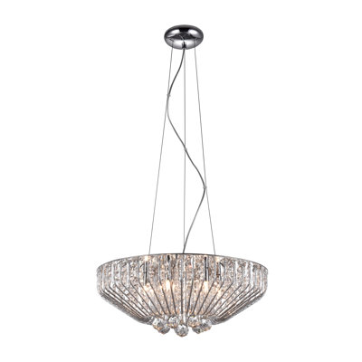 6-Light Crystal Chandelier