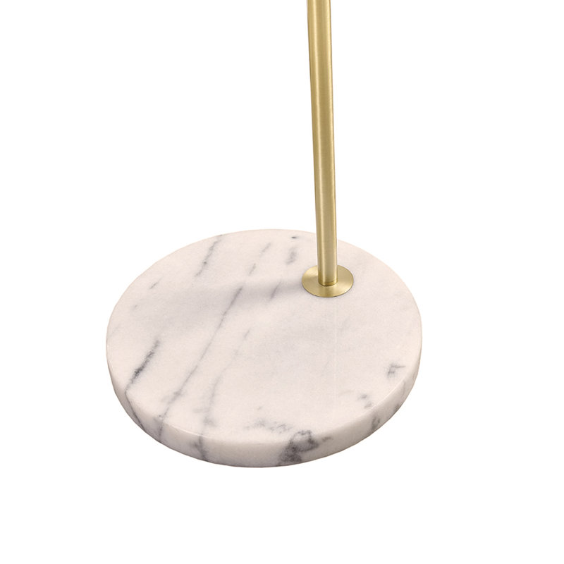 Lampe sur pied arquée Marc avec base en marbre