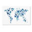 « dinosaur world map », reproduction d’impression sur toile tendue-11811093
