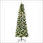 Arbre de Noël artificiel enneigé 9 pi avec branches réalistes, 460 lumières DEL, pommes de pin, baies rouges et 1298 pointes-1904453536