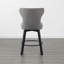 Tabouret de comptoir pivotant et capitonné-689938824-689938825