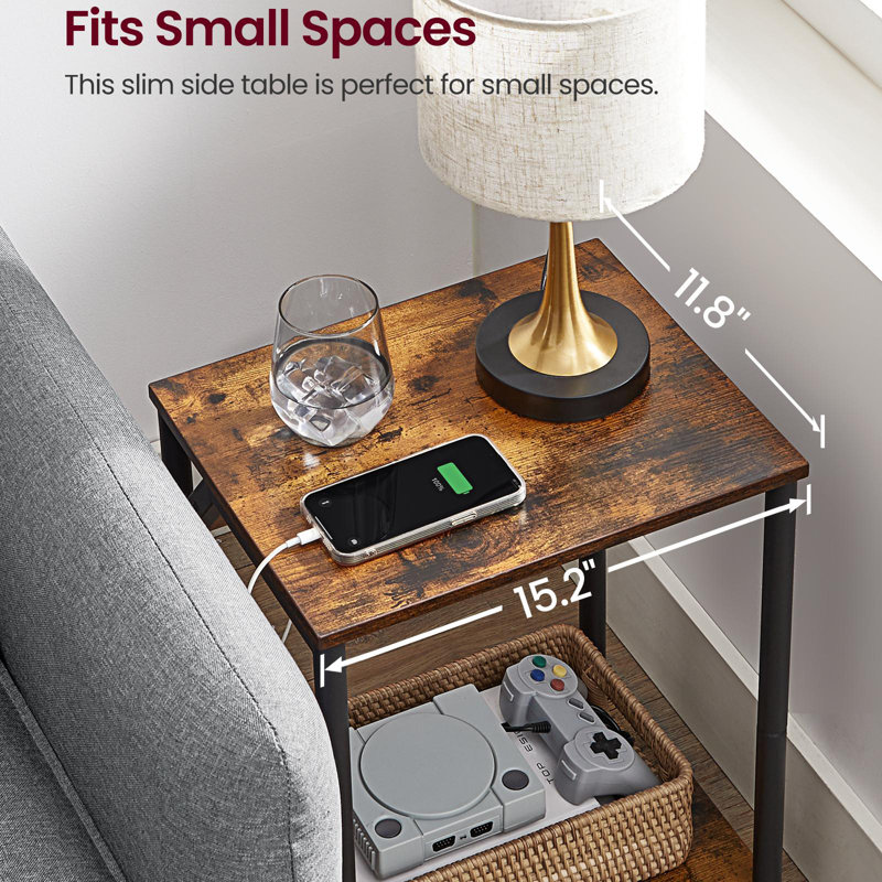End Table With Charging Station