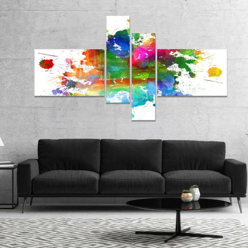 « éclaboussures of colors », reproduction d’impression à multiples images sur toile