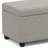 Avalon 54"W Upholstered Storage Ottoman Bench with Interior Storage and Safety Hinges-581653898