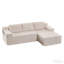 Canapé modulaire en L modulaire, ensemble de canapé en velours côtelé, canapé rembourré en mousse pour le salon ou la chambre à coucher, aucun assemblage requis-1172776786