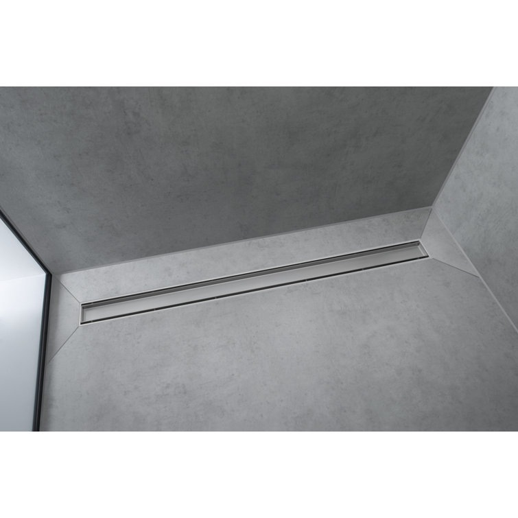 Hansgrohe RainDrain Match Trim Zero/ Tile 39 3/8" with Height Adjustable Frame