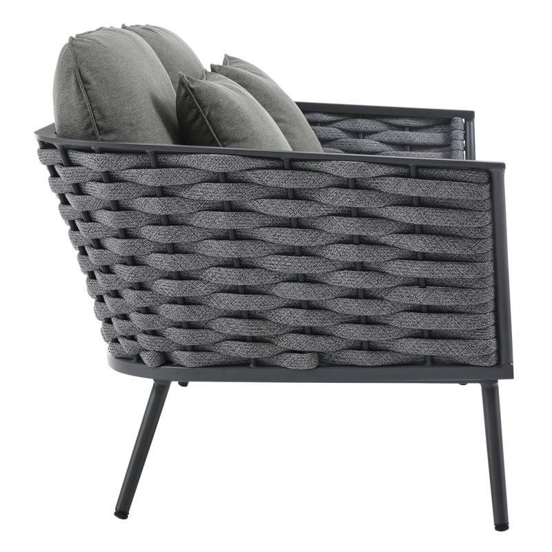 Causeuse Stance, Gris anthracite, Gris