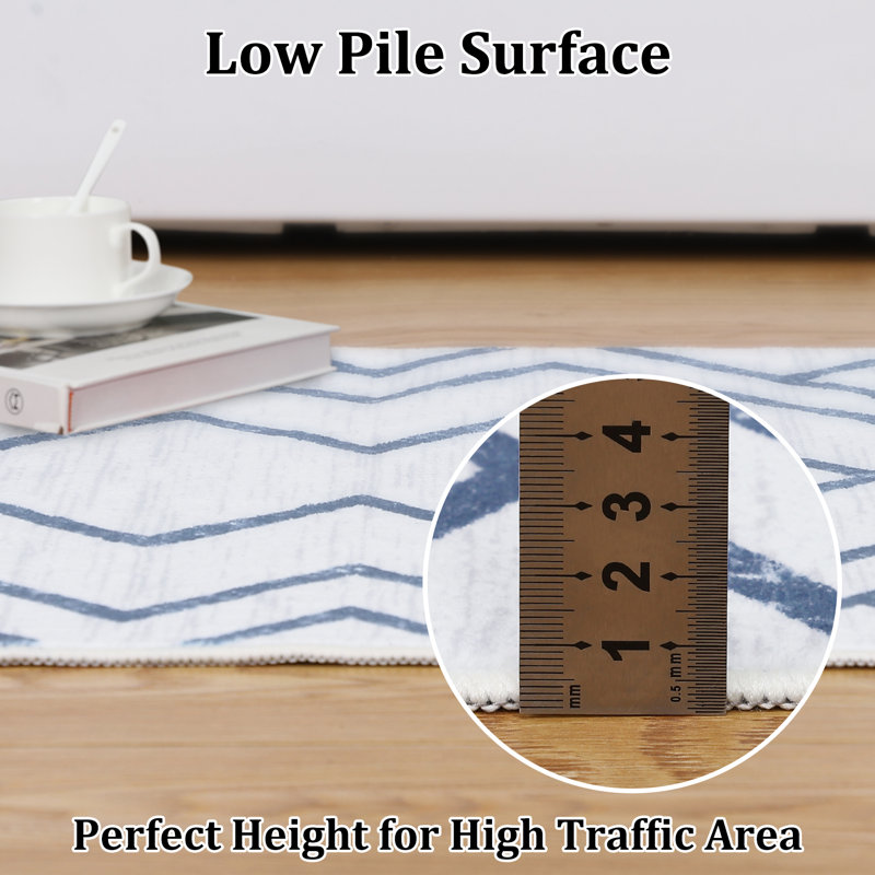 Tapis Iziaha avec envers antidérapant, Rectangle 5 pi x 7 pi