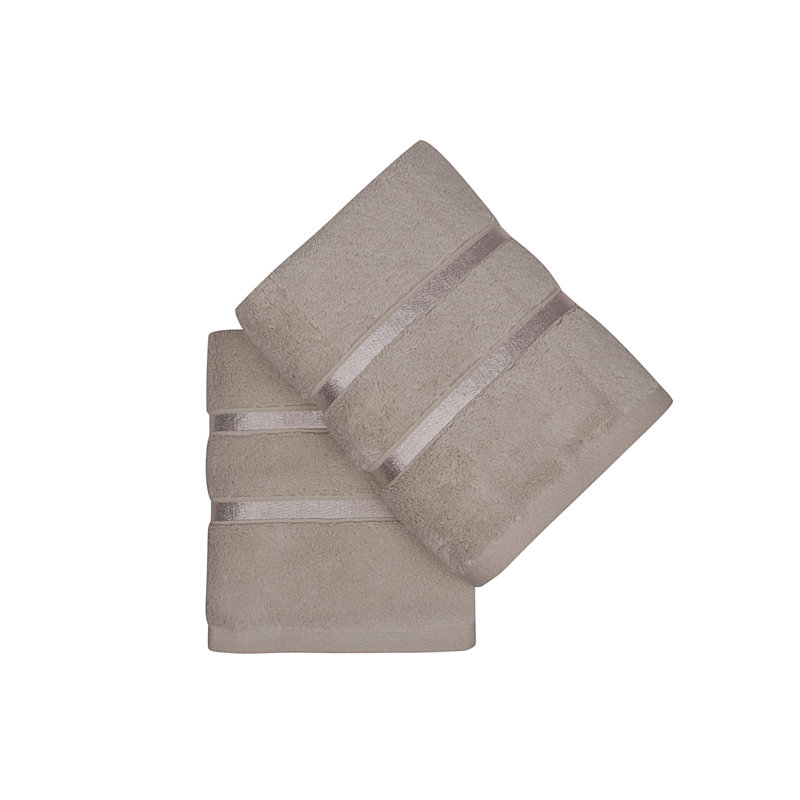 Ensemble de serviettes luxueuses de luxe, brun clair, 19,7 x 35,4 pouces | 100% micro-coton, 18,5 oz / verge carrée | Doux, absorbant et à séchage rapide | Lavable à la machine à 104 ° F | Parfait pour la salle de bain et le spa