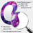 Entonio Blue and purple Seamless Marble volcano IV - Shapes Unique Shape Large Mirror, Modern Asymmetrical Unique Wall Mirror Decor, Printed Metal Art-2115923274