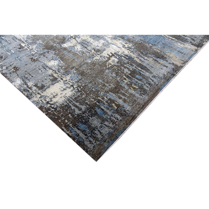 Hand Woven Wool Abstract Area Rug