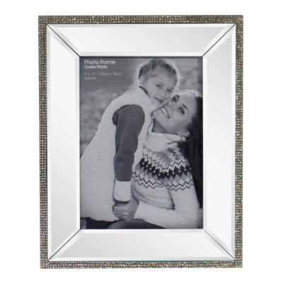 Brienne Silver Glass Mirrored Picture Frame